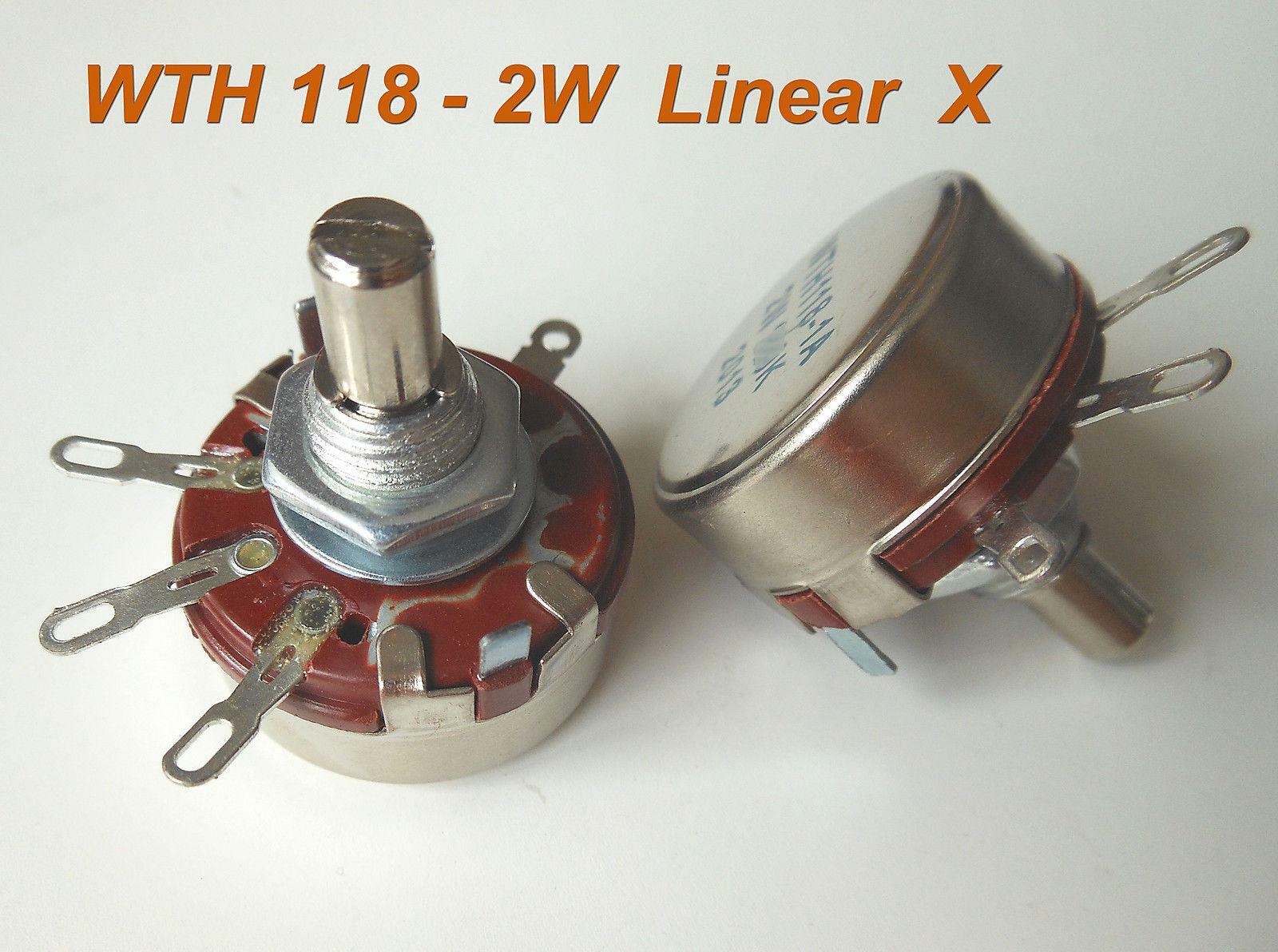 5pcs 4.7K Ω Ohm 4K7 WTH118 WTH118-1A 2W Linear Potentiometer