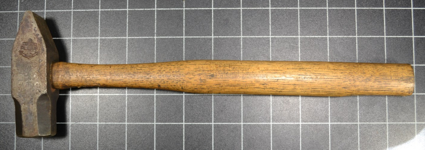 ANCHOR PLUMB BRAND - 2# - ENGINEERS' CROSS PEEN HAMMER - ALL ORIGINAL
