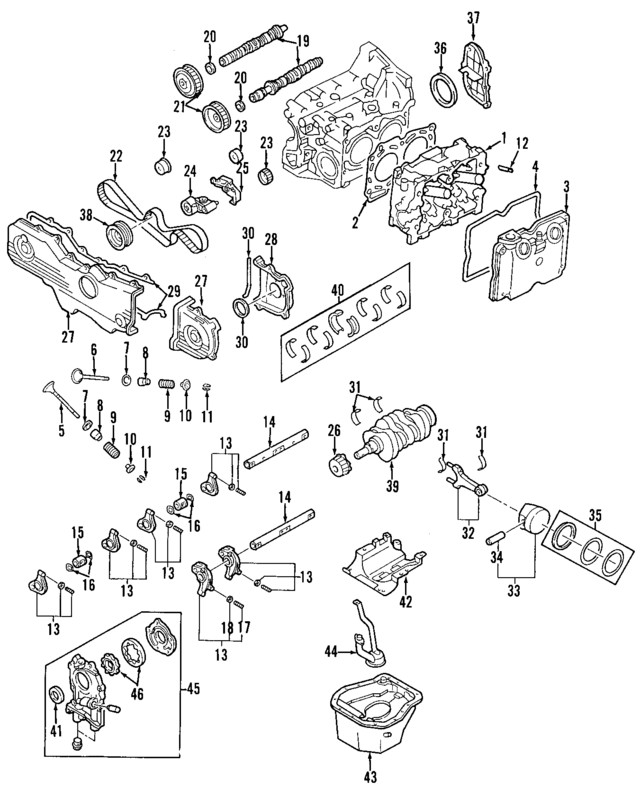 Genuine Subaru Valve Spring Seats 13227aa070