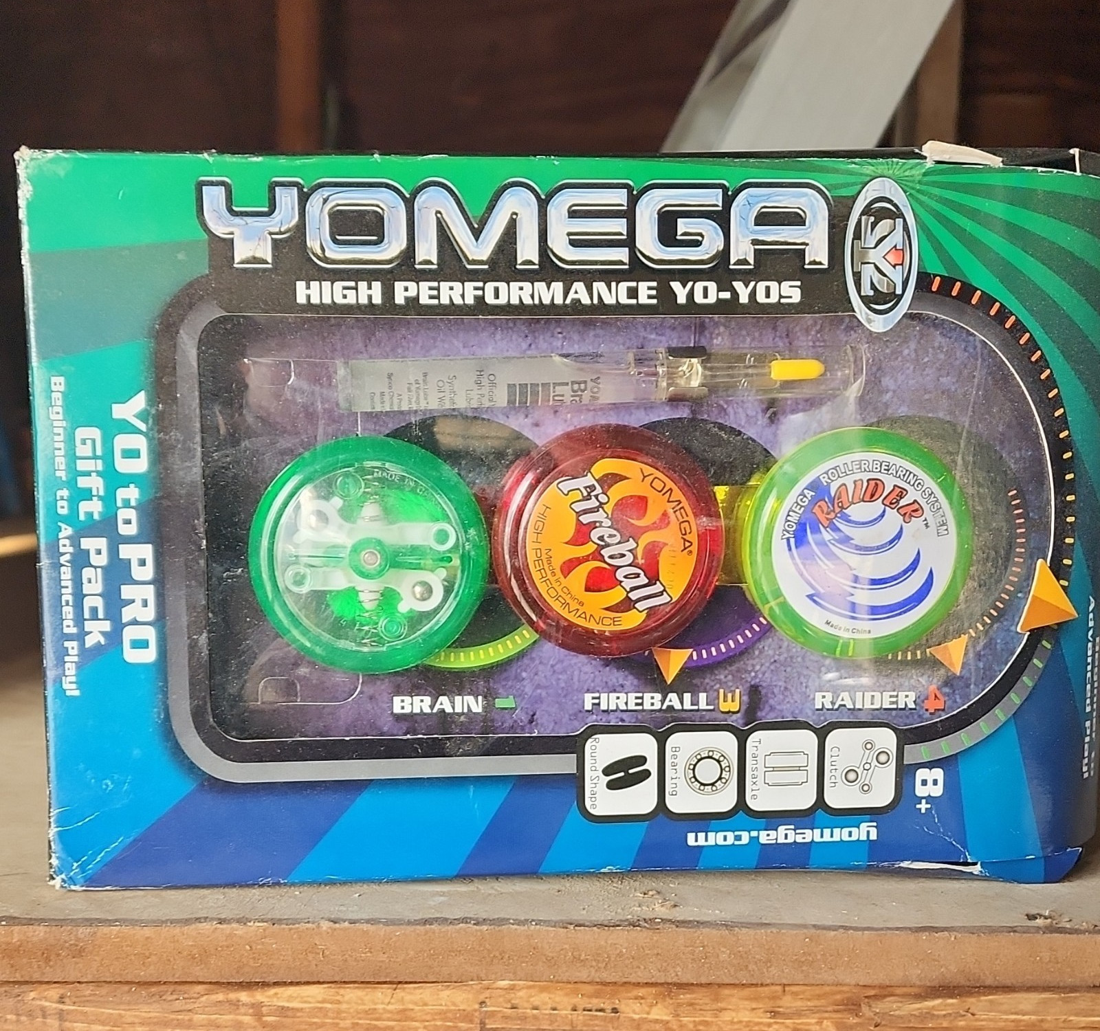 Yomega Yo-to-Pro Gift Pack High Performance Yo-Yos Brain Fireball Raider