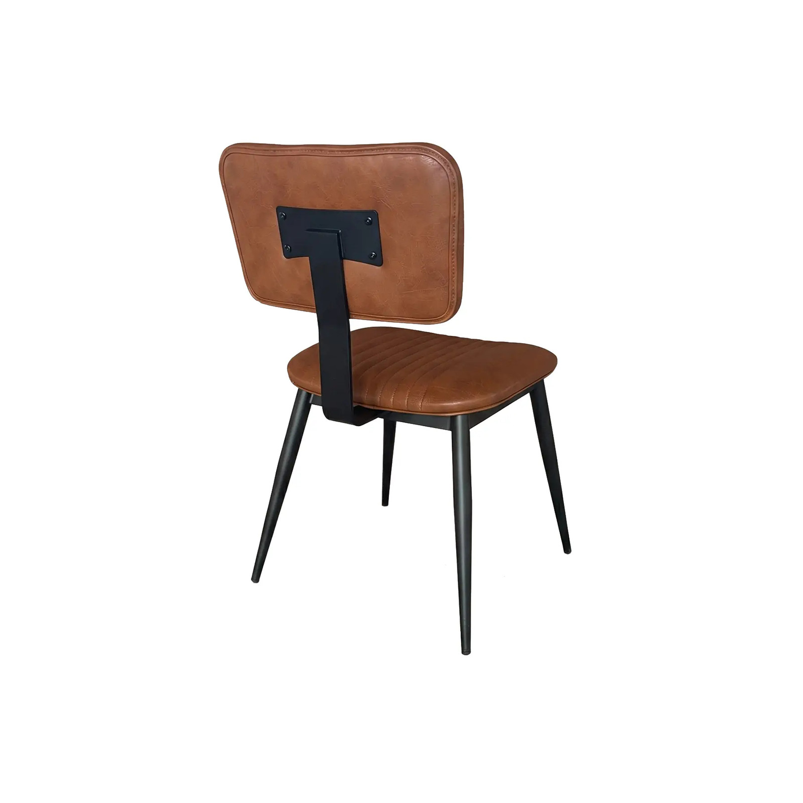 H&D Commercial Seating 6276 Heavy Duty Metal Chair w/ Padded Back & Seat