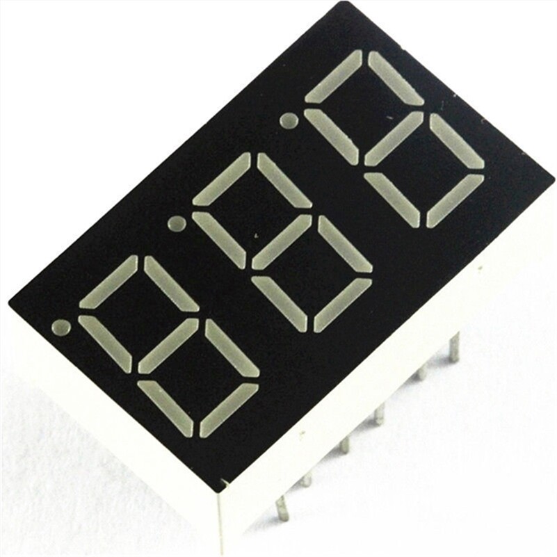 50Pcs 0.36 Inch 3 Digit 7 Seg Segment Common Anode Led Display Red uq