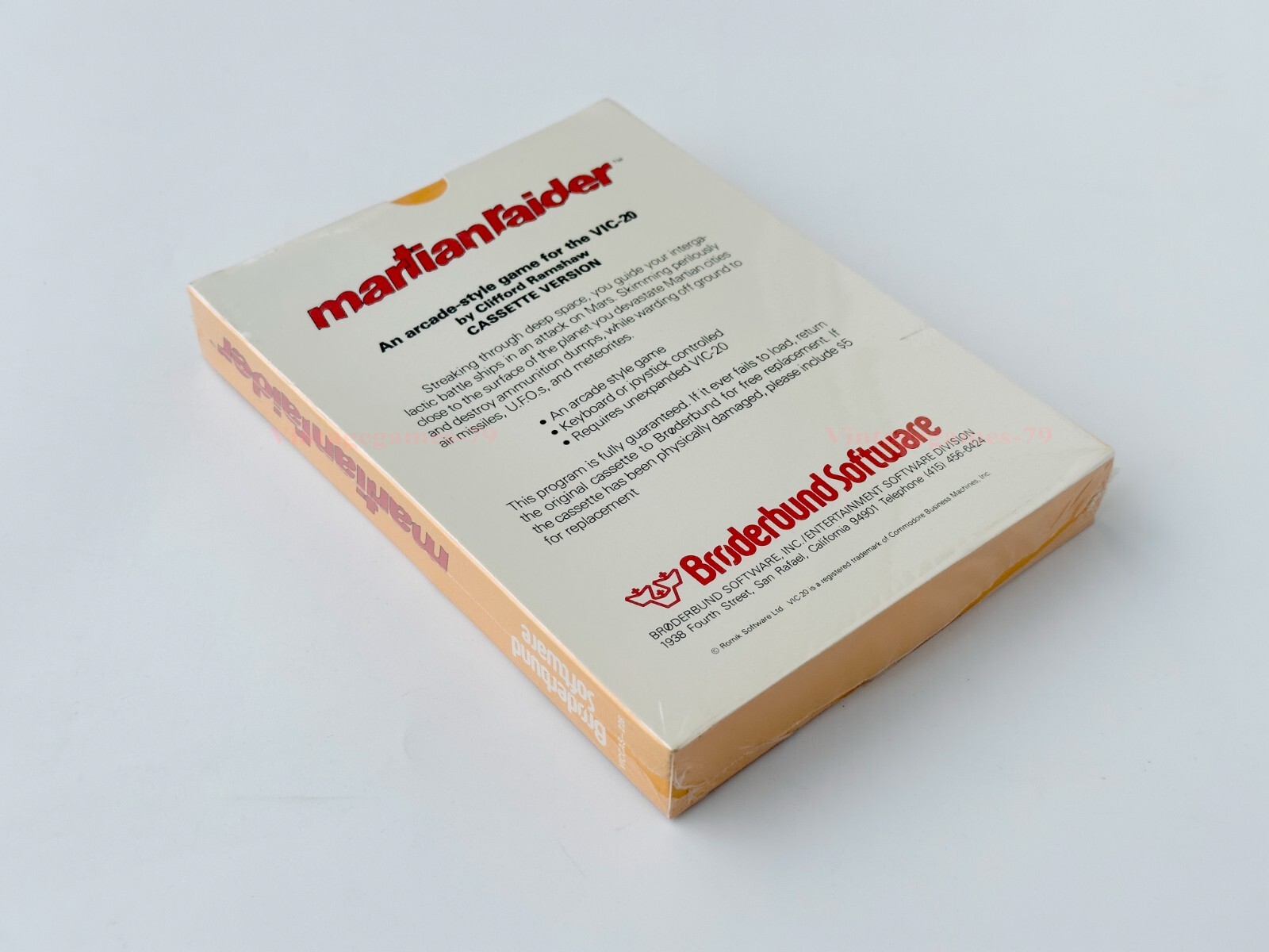 Martian Raider - Broderbund - 1982 / Commodore VIC-20 - Sealed