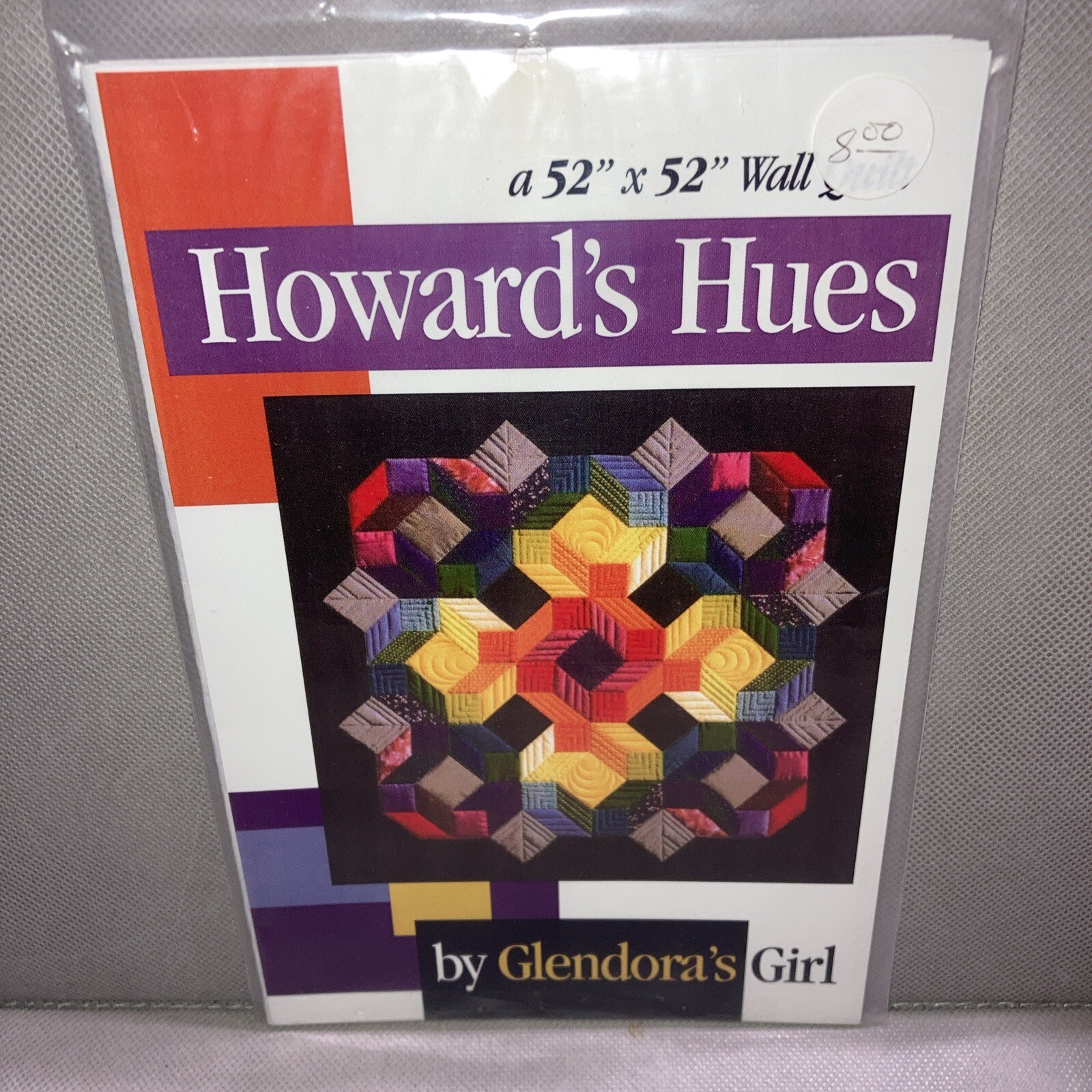 Howard's Hues Wall Quilt Pattern by Glendora's Girl 52" x 52"