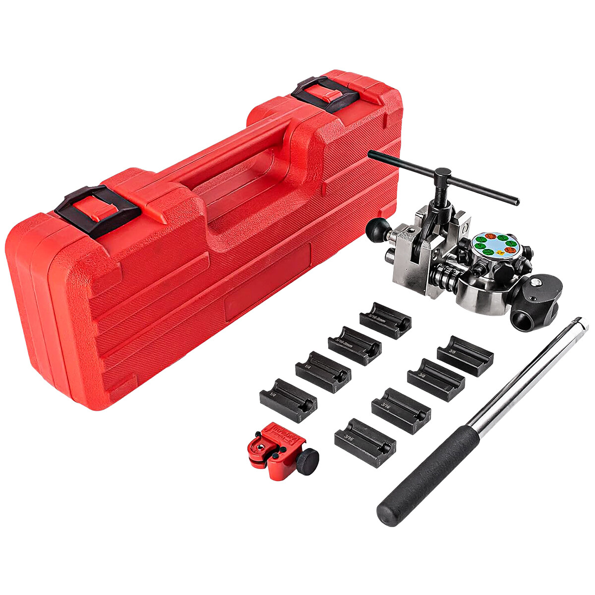 Professional Brake Line Flaring Tool 45 Degree Set-Single, Bubble, Double Flares