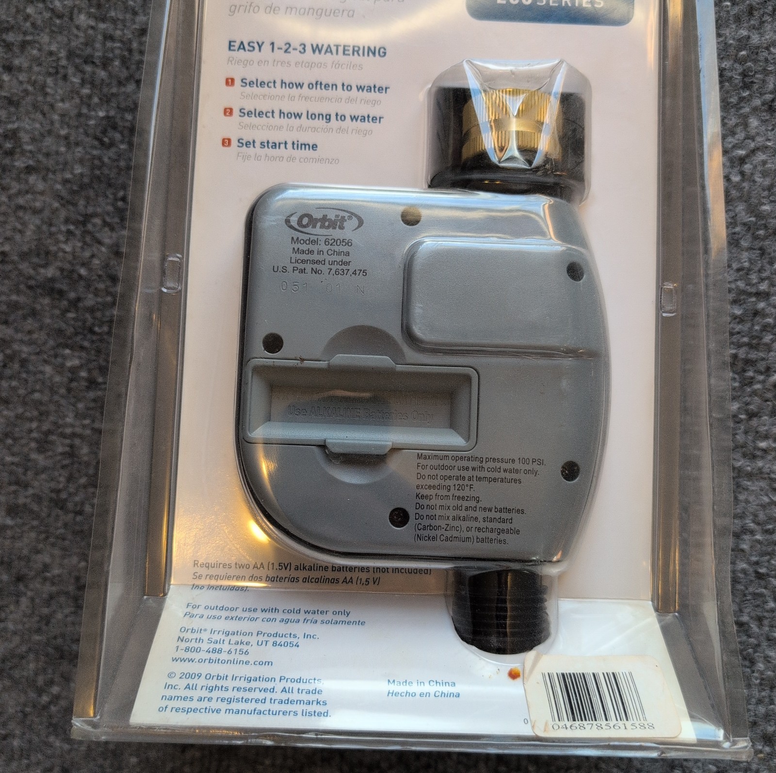 Orbit Single Port Digital Timer 56158 Programmable Water Hose Faucet NEW SEALED