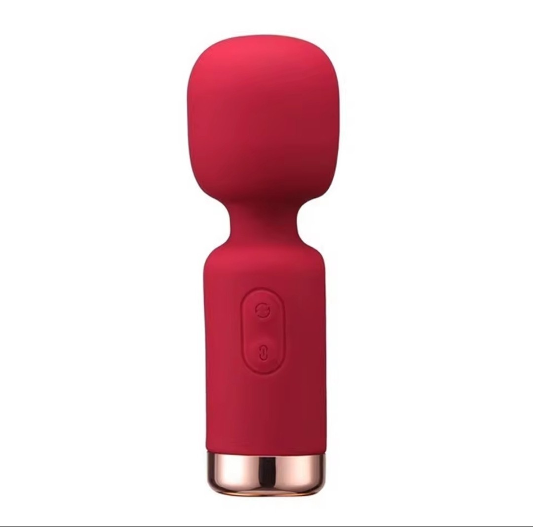 Mini Wand Massager Rechargeable, Portable, Red