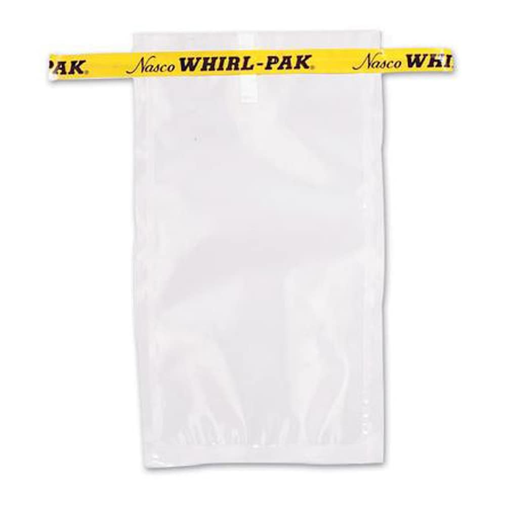 Whirl-Pak B00992WA Sample Bag, 180mm L x 95mm W, 0.076mm Thickness, 207ml Cap...