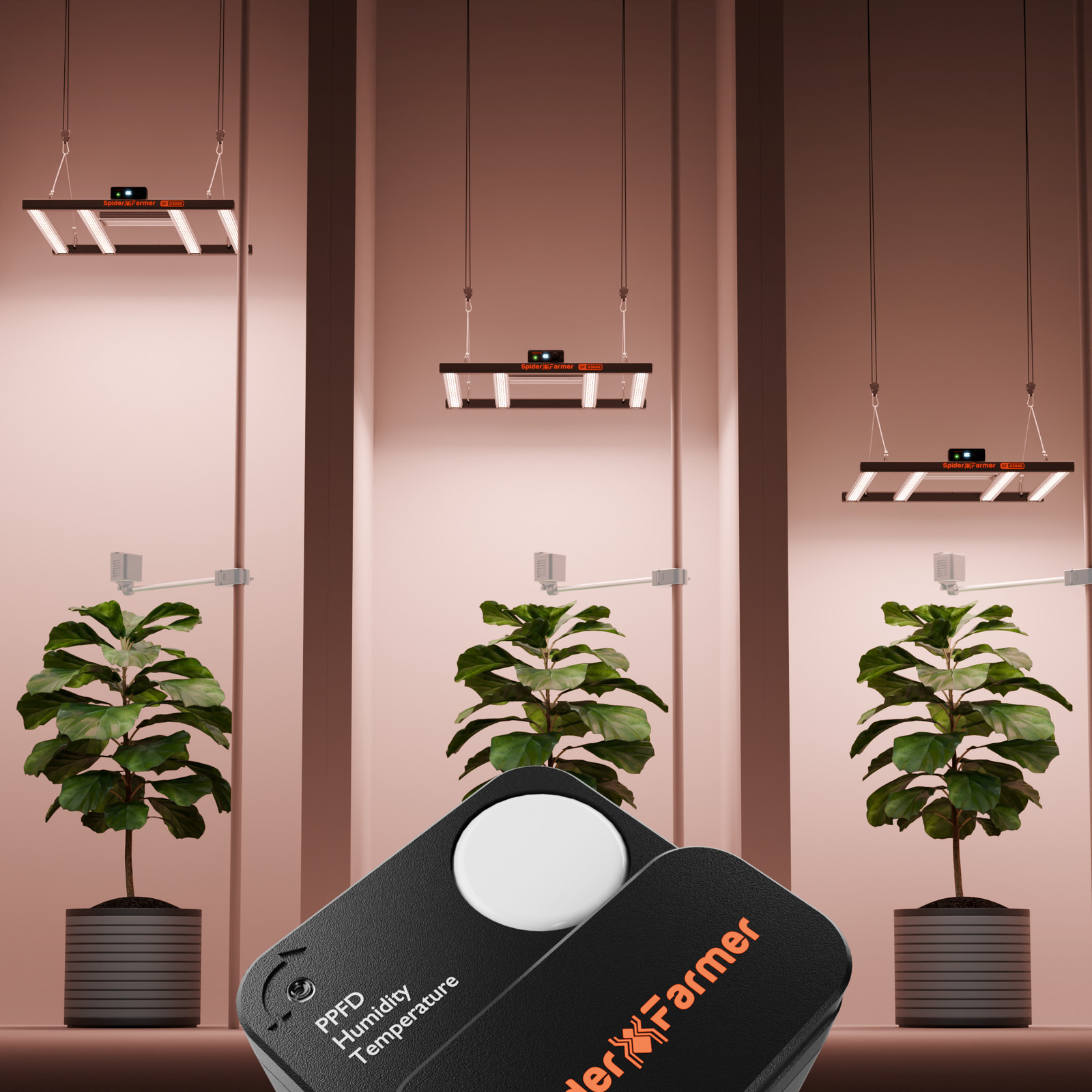 2025 Spider Farmer Genius Grow System Sensor Pro Kits CO2 Sensor and PPFD Sensor