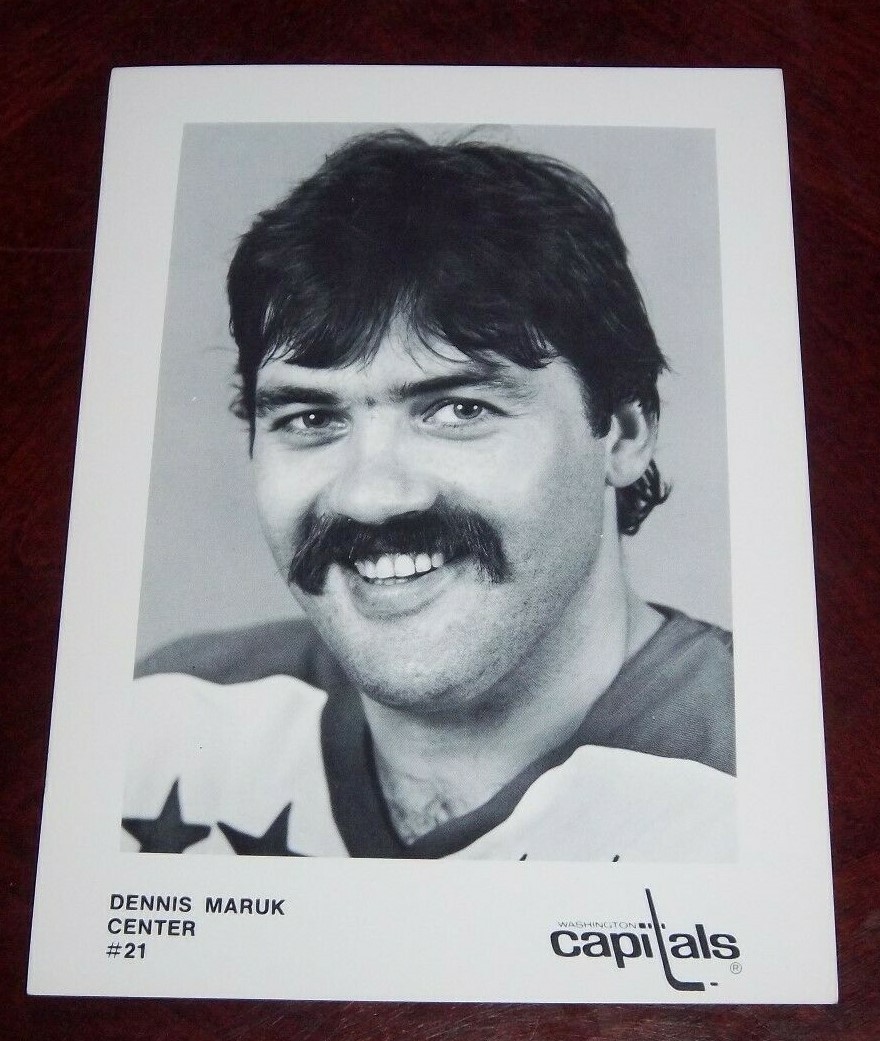 Washington Capitals  Hockey player Team Dennis Maruk 1980's lot # 2