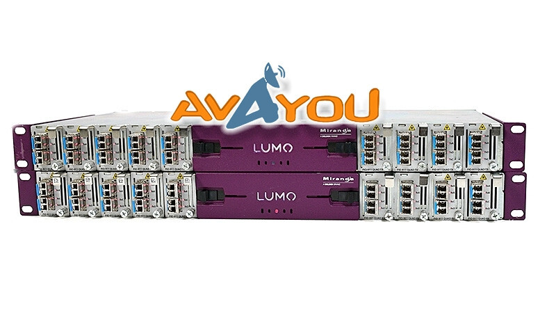 Miranda GV Lumo BNC FIO-911 36x 3G-Fiber-3G Video Converters +SFP RR & TT