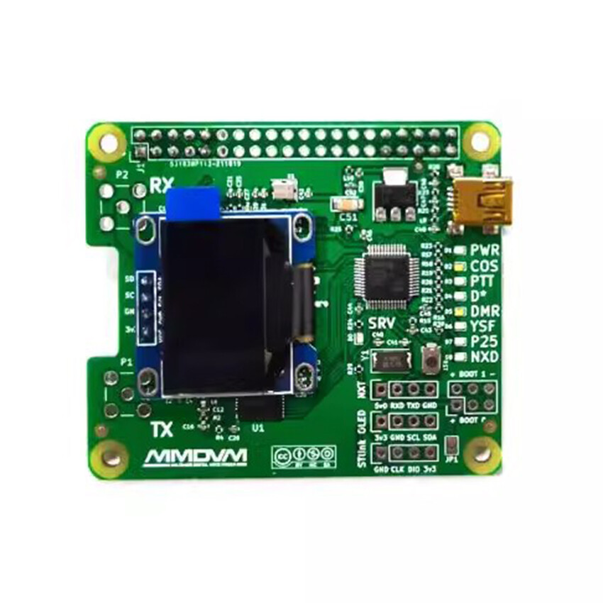 For Raspberry Pi MMDVM Motherboard Hotspot Board Duplex with Screen Antenna