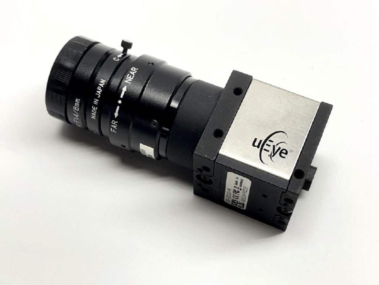 IDS uEye UI-2210-M Machine Vision Camera with 8mm F1.4 Lens - Made in Germany