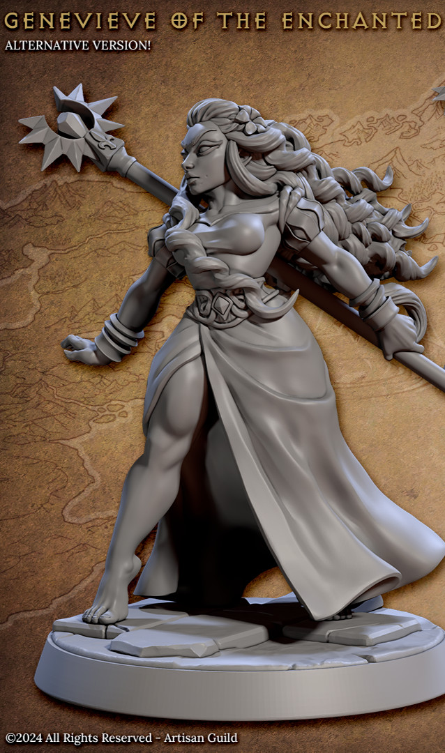 Genevieve of the Enchanted Lake - Artisan Guild Fantasy Dungeons & Dragons Mini