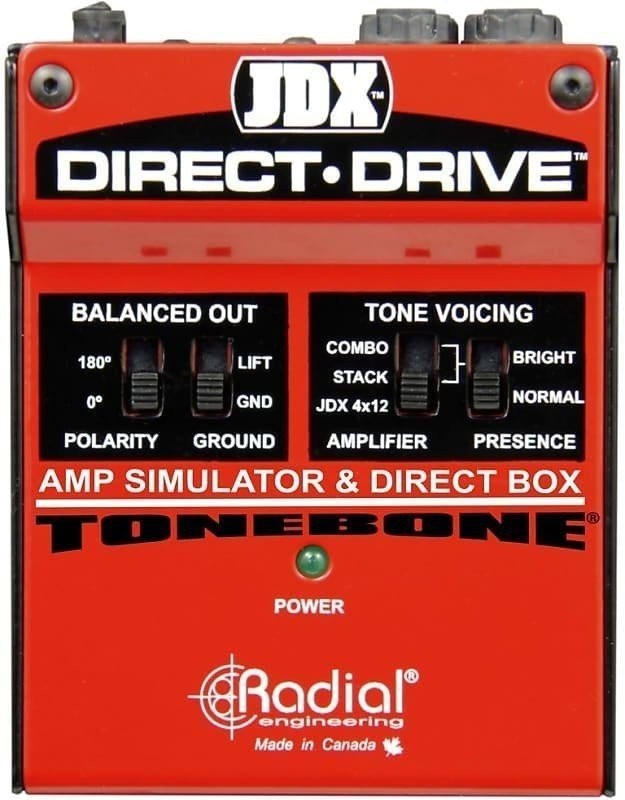 Radial Engineering JDX Direct-Drive Analog Amp Simulator & DI Box *Free...