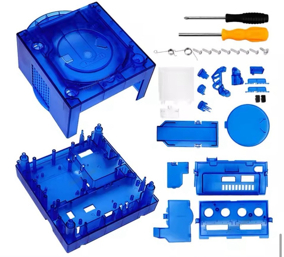 Gamecube Full Replacement Console Shell Housing Transparent Gameboy Player