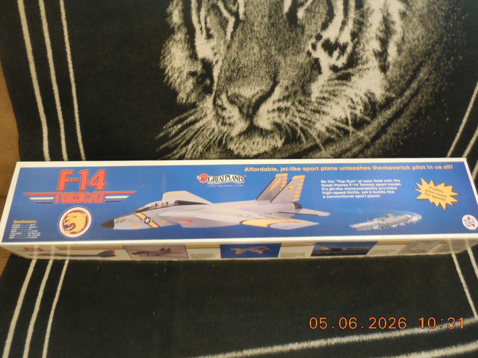 Great Planes F-14 Tomcat  Prop Jet RC Airplane KIT 58" for .60-.75 engines