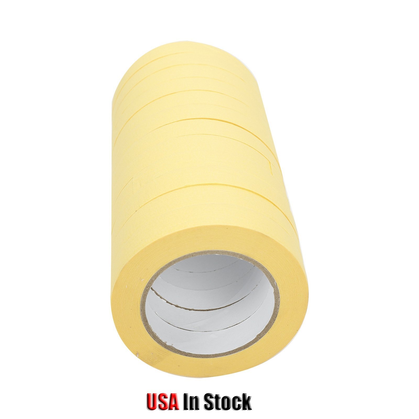 06652 Crepe Paper Automotive Refinish Tape 3/4 Inch 12 Rolls, Yellow