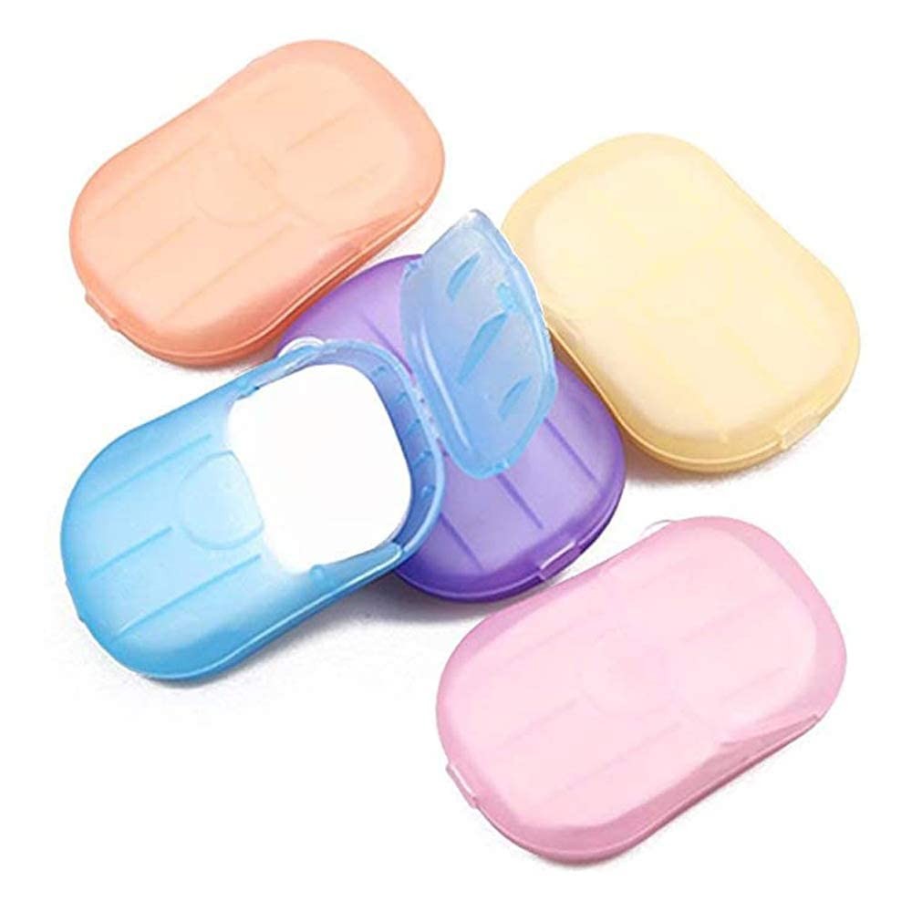 500 Sheets Colorful Disposable Soap Paper 5 Boxes Hand Cleaner Fragrance Mini...