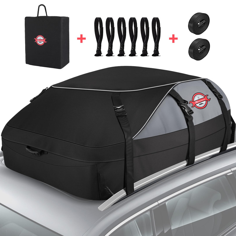 Sailnovo Rooftop Cargo Carrier 20 Cubic Feet Waterproof Vehicle Soft-Shell
