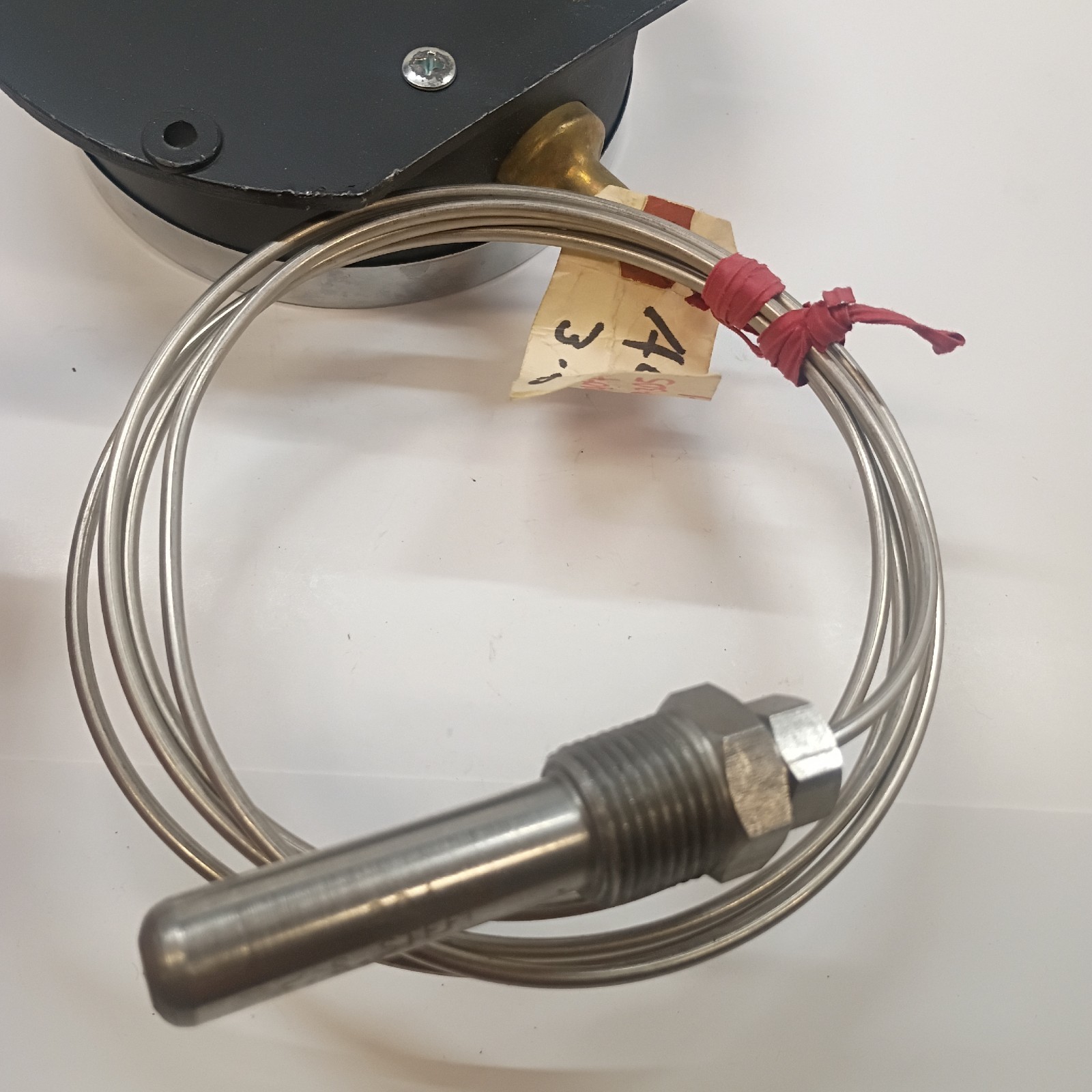 Trerice Dial Thermometer With Temprature Sensor And Capillary Tube. NOS.