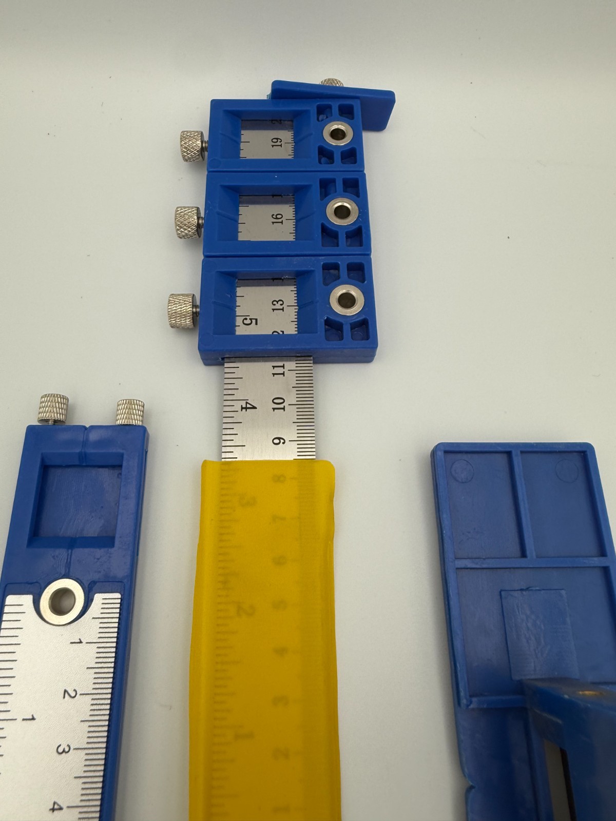 Cabinet Hardware Jig Adjustable Drill Guide Template Set for Knobs Handles Pulls