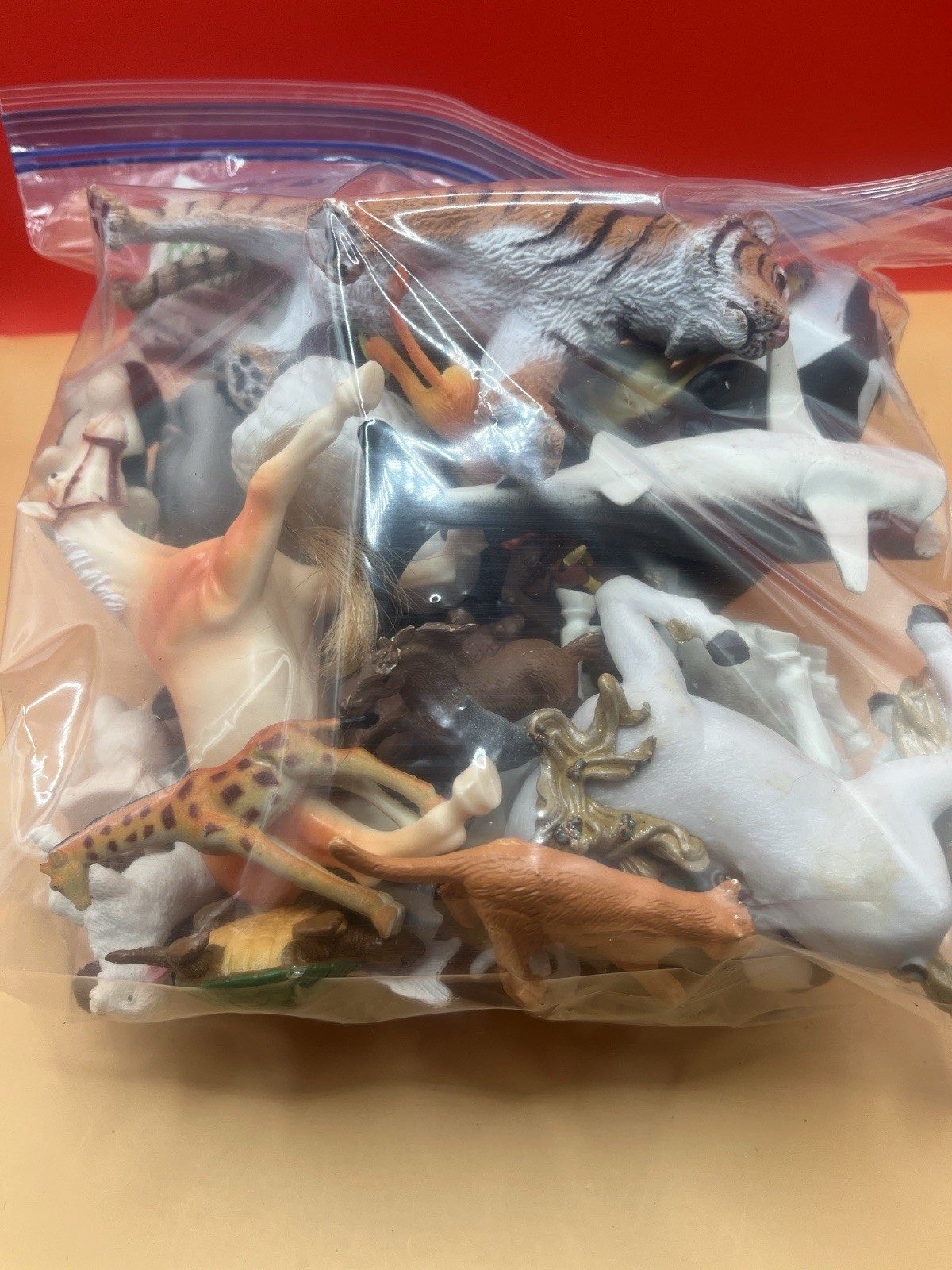 Lot of Assorted Animal Figures Safari Farm Sea Zoo Toys Mixed Bundle 2lb Dino
