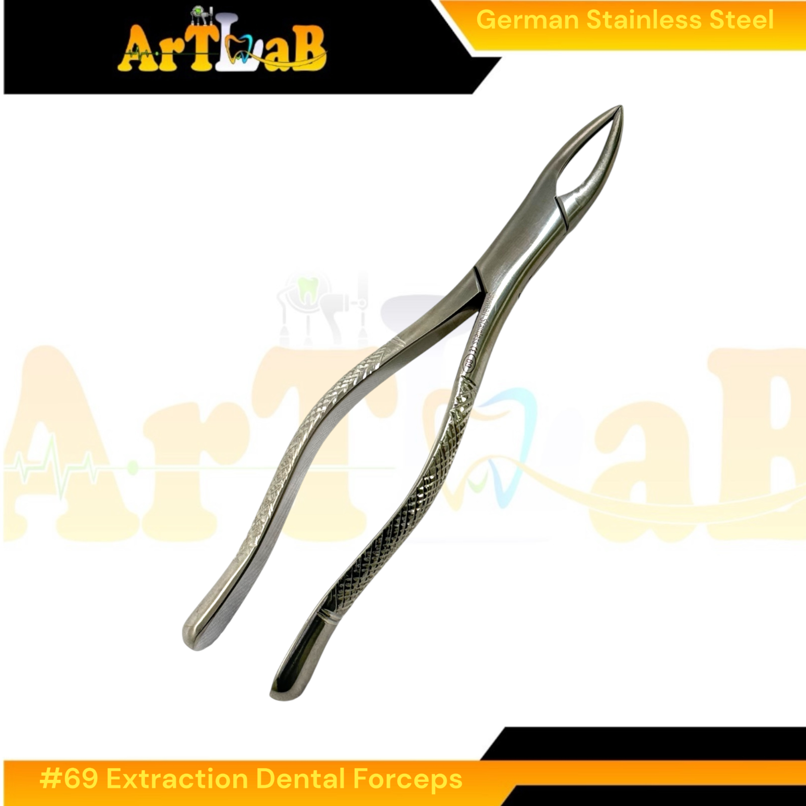 No. 69 Fragment Root Forceps - Upper & Lower Root Extraction Dental Pliers -1 EA