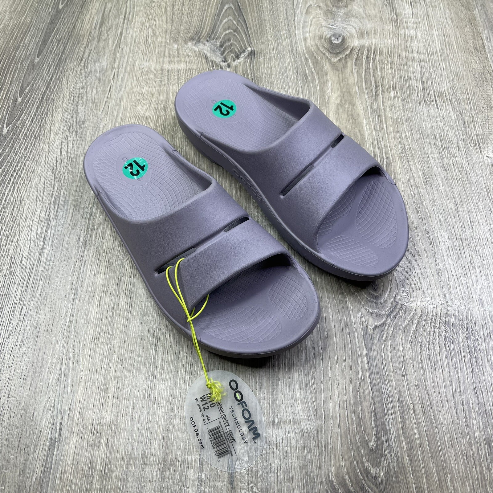 Oofos Ooahh Slide Sandals Recovery Comfort Men's / Women's Mauve M 10 W 12 NEW