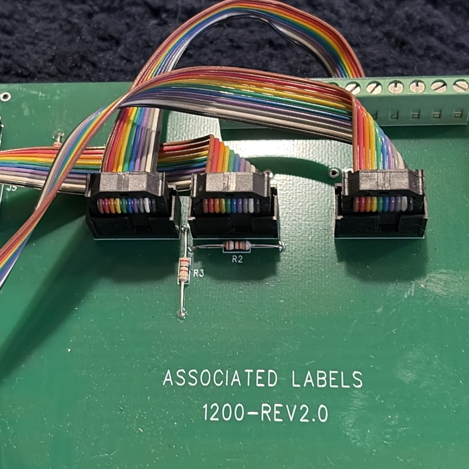 Associated Labels 1200-REV2.0 Circuit Board P63512