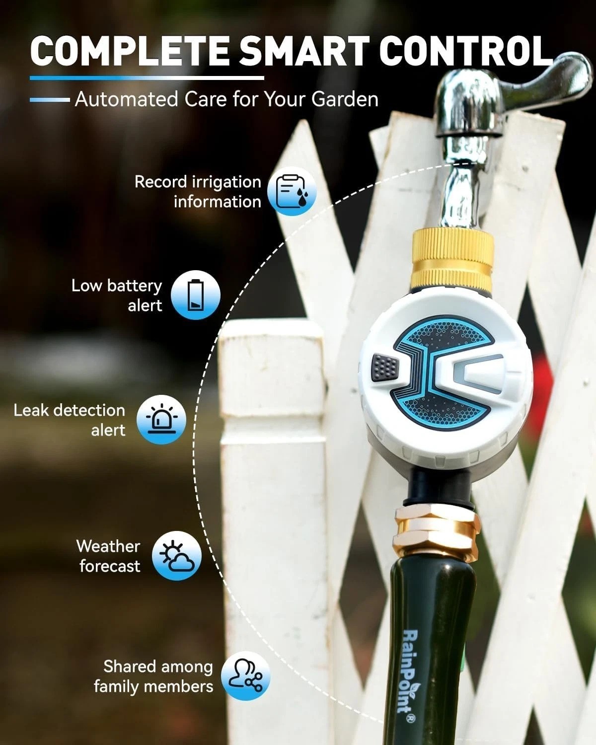 Smart WiFi Water Timer for Garden Hose