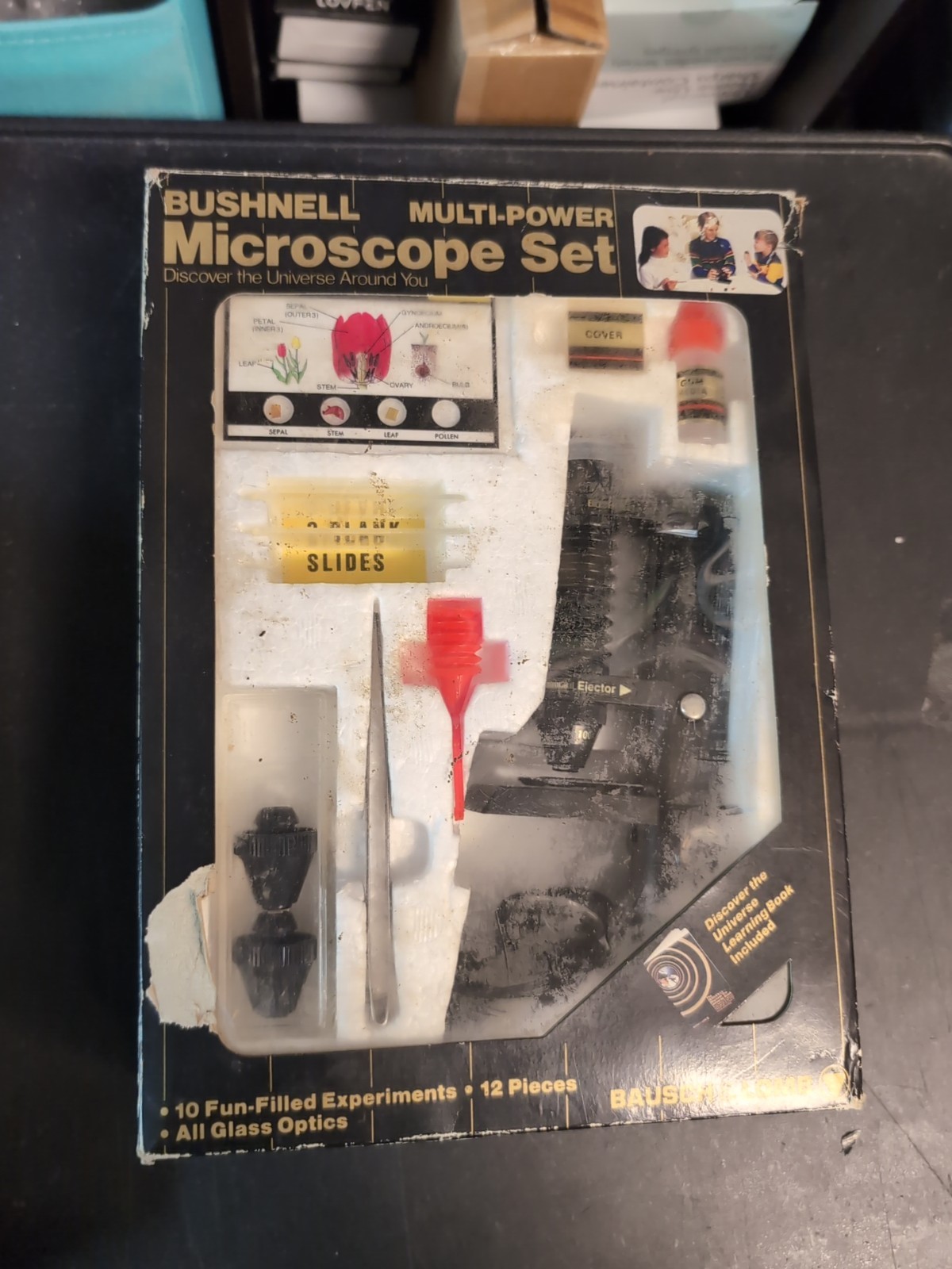 Vintage Bushnell Multi-Power Microscope Set Model 18-0100 In Original Box