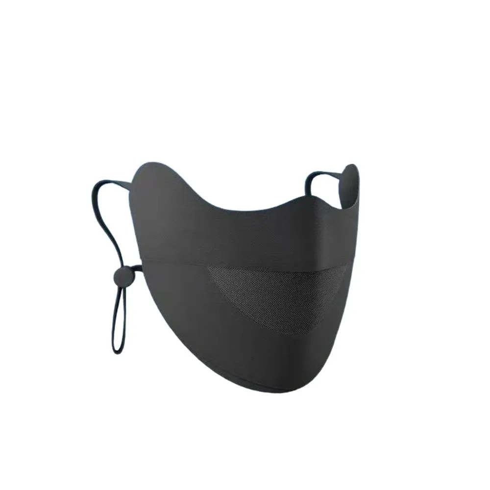 Sun Protection UV Face Mask Solid Color Quick Drying Cycling Face Cover Breathab