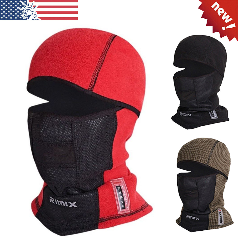 Winter Fleece Windproof Ski Full Face Mask Neck Warm Balaclava for Cold Weather