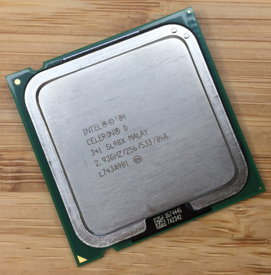 Intel Celeron D 341 2.93 GHz CPU 533MHz 256KB L2 Socket 775 Prescott SL98X