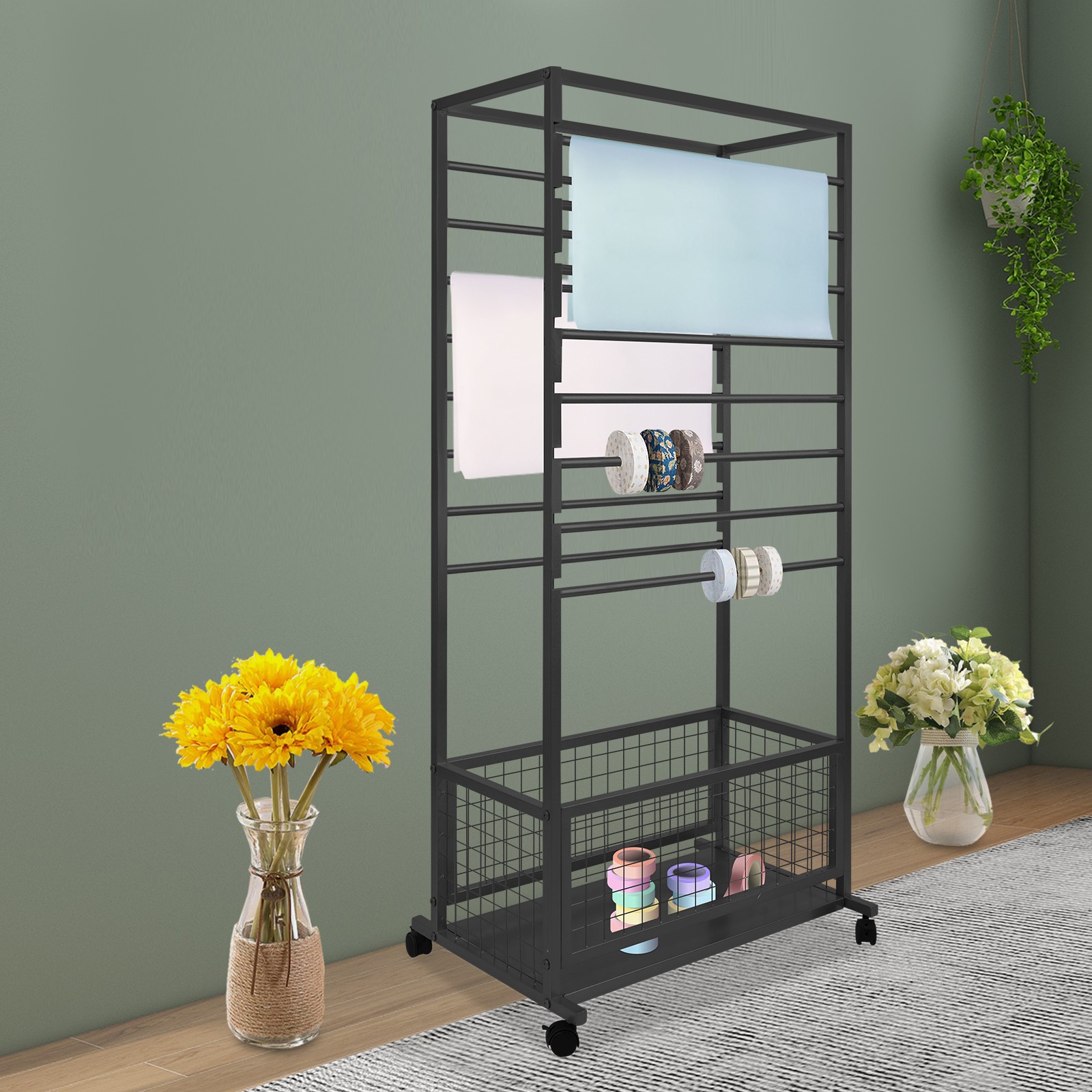 16-Layer Ribbon Display Rack Organizer Rack Storage Shelf Multi-Tier Organizer