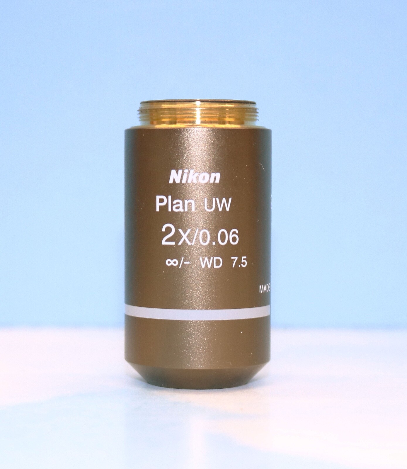 Nikon CFI PLAN UW 2x /0.06, ∞/- WD7.5, infinity corrected microscope objective