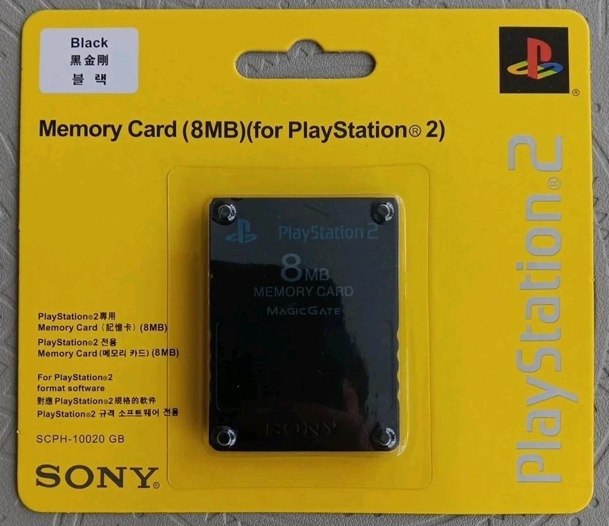 Brand new Playstation 2 8MB Memory Card - Authentic OEM NOS Sealed