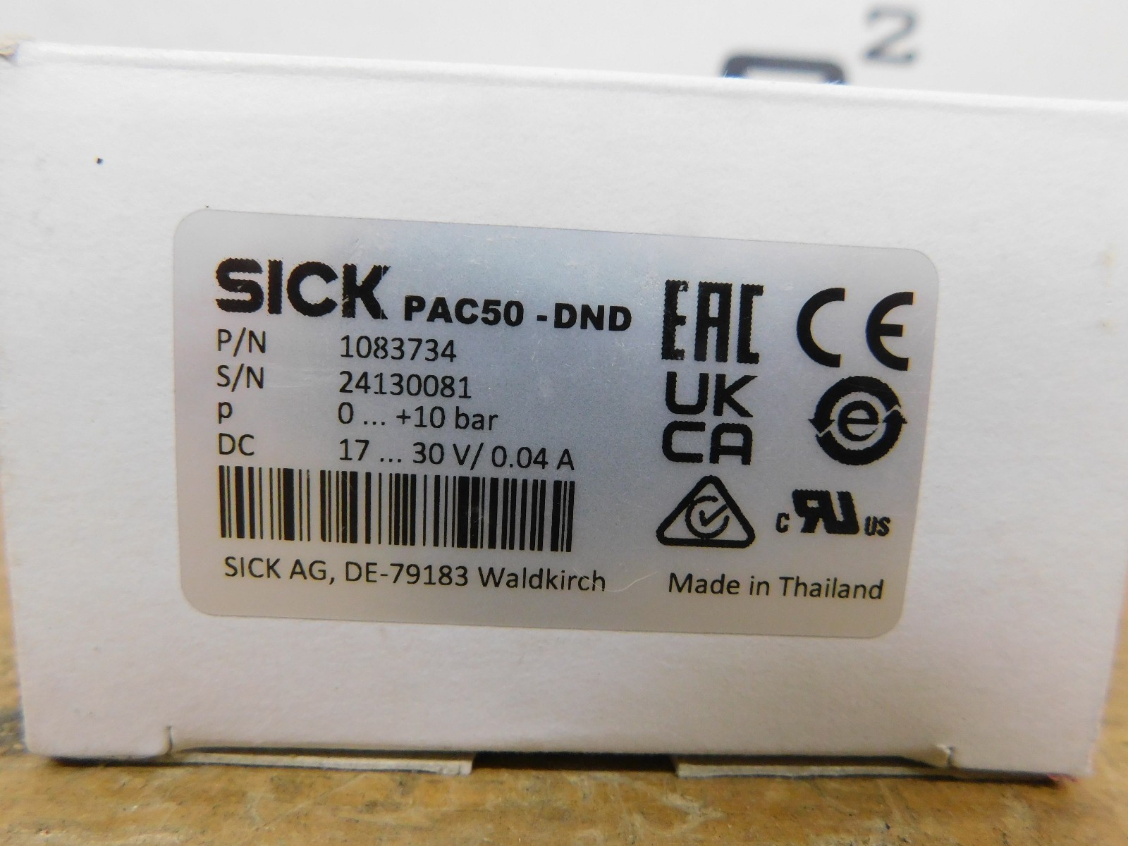 SICK PAC50-DND Digital Pressure Switch NEW CSQ