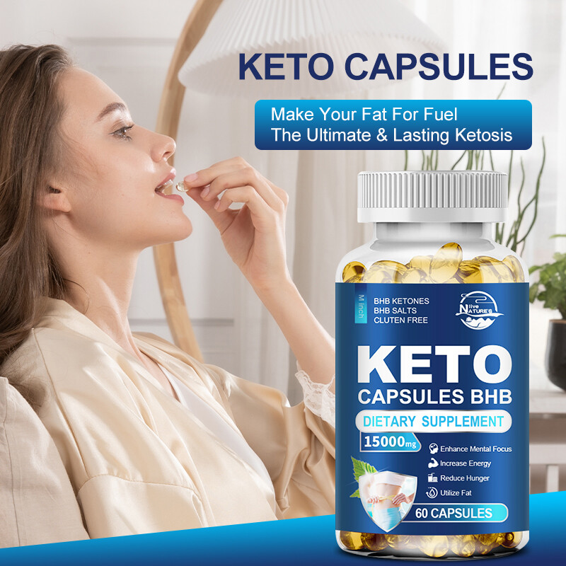 KETO BHB 15000mg Ketone FAT BURNER RAPID Weight Loss Diet Pills Ketosis 60 Caps