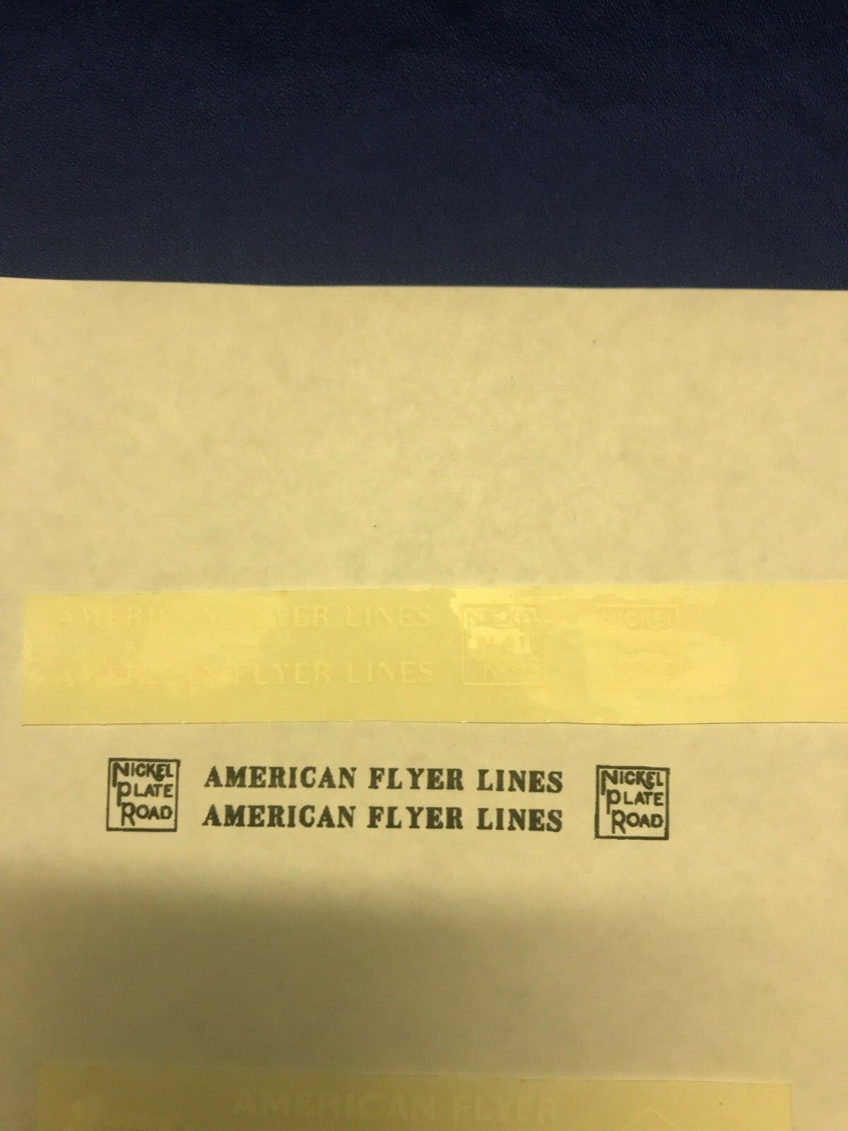American Flyer Parts - 0-8-0 Tender W/AFL Sticker Set