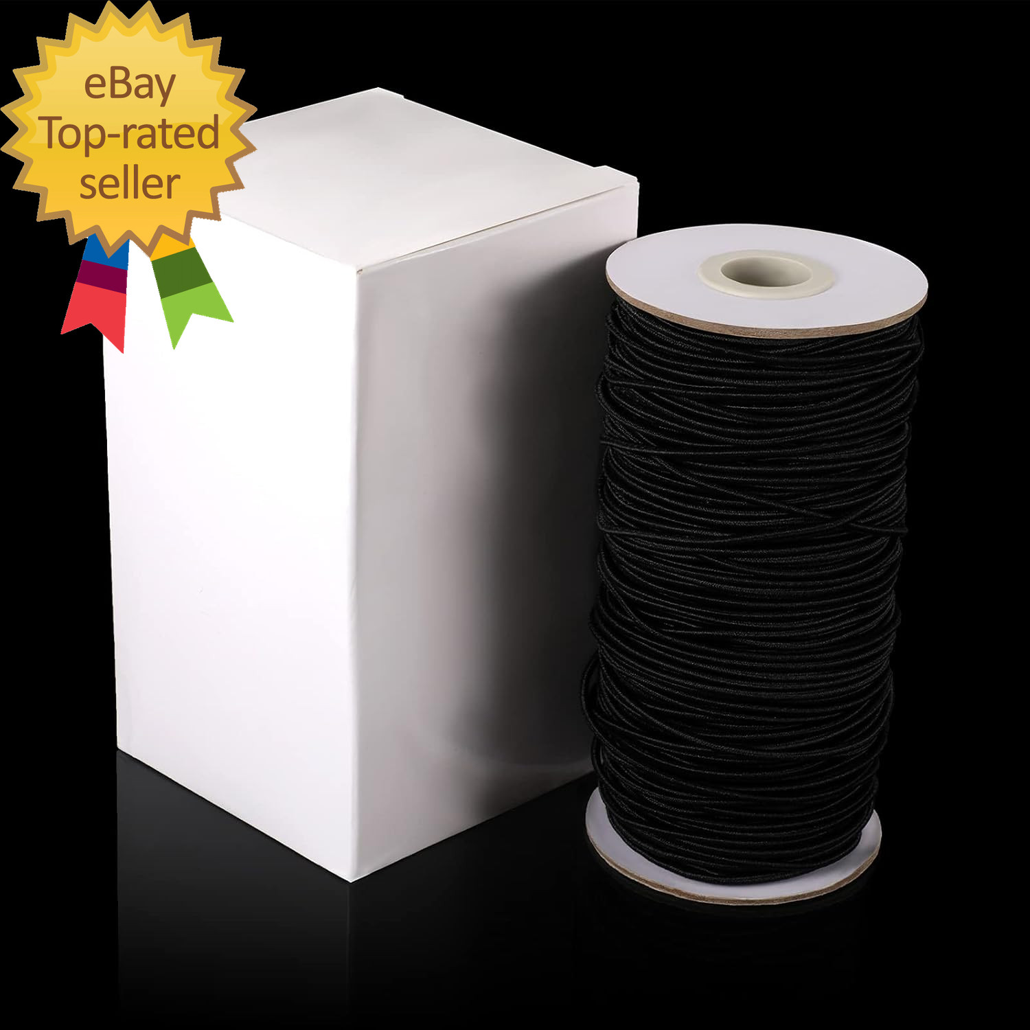 100 Yards 2 Mm Elastic Cord Stretch String Elastic Beading Cord Craft Thread