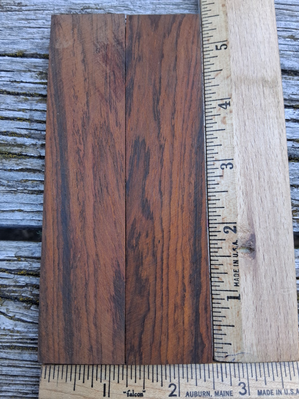 Cocobolo Knife Scales 1/4" X 1 1/4" X 5 1/2" #5