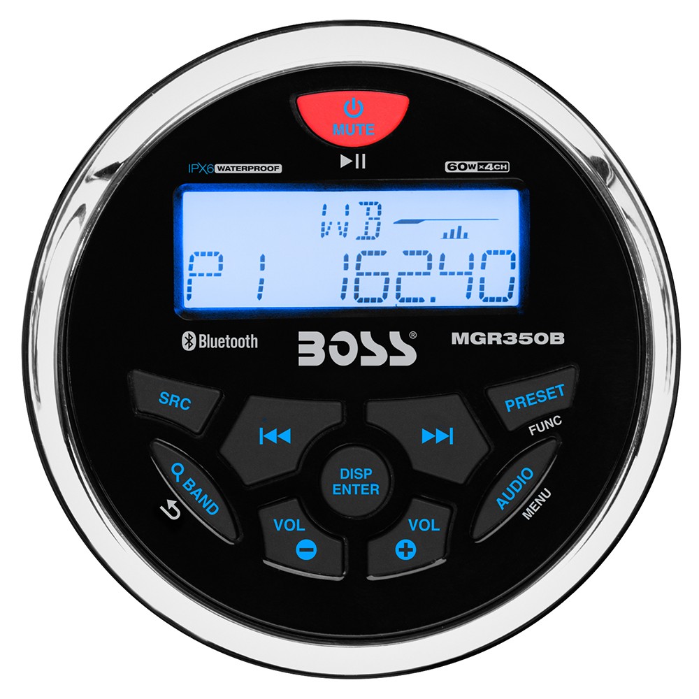 Boss Audio MGR350B Marine Stereo w/AM/FM/BT/USB MGR350B UPC 791489122979
