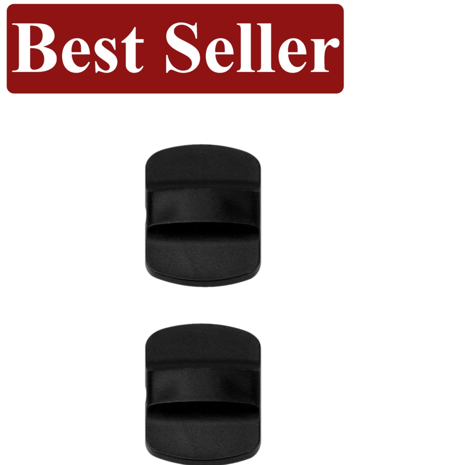 Magnetic Slider Replacement Covers for Tumblers - 2 Pack Black Stainless Steel