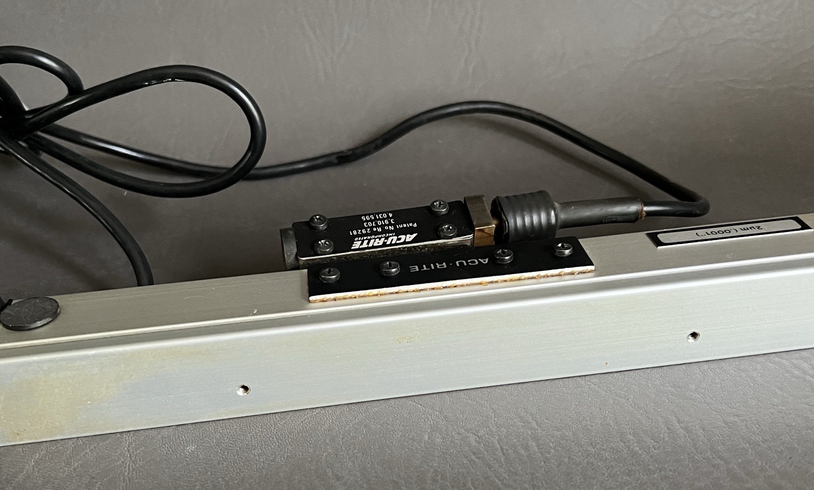Acu-Rite Linear Encoder .0001 2μ m Patent No. 29281 10”