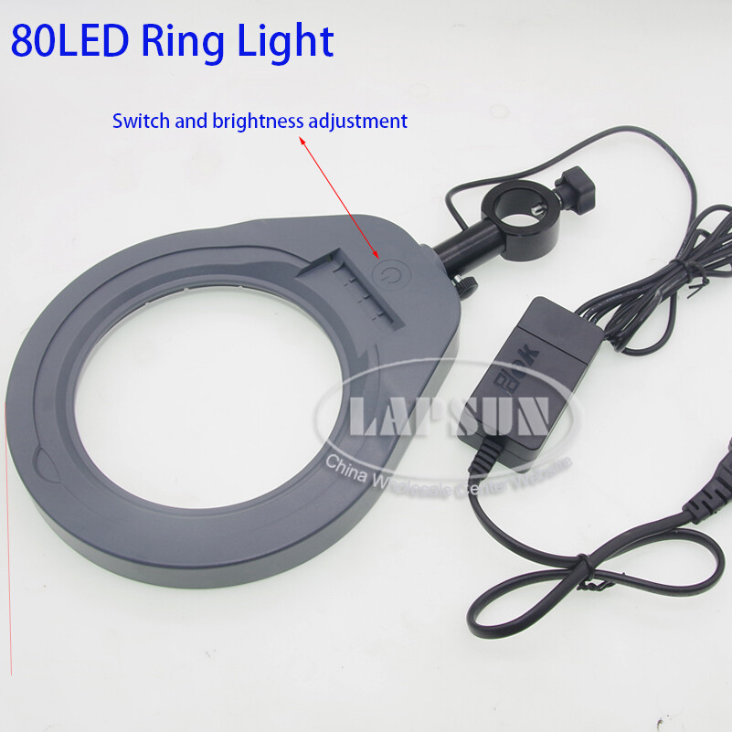 120mm Big Size 48/80 LED Ring industry Microscope Camera Light Illuminator Lamp
