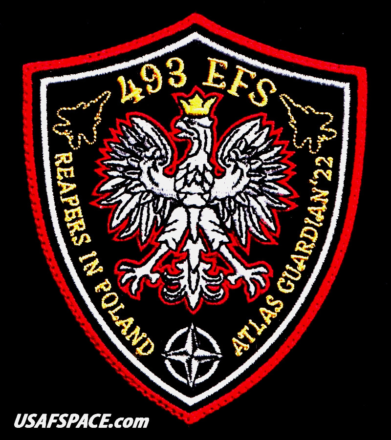 USAF 493rd EXP. FIGHTER SQ -F-15C- EXERCISE ATLAS GUARDIAN 2022 - ORIGINAL PATCH