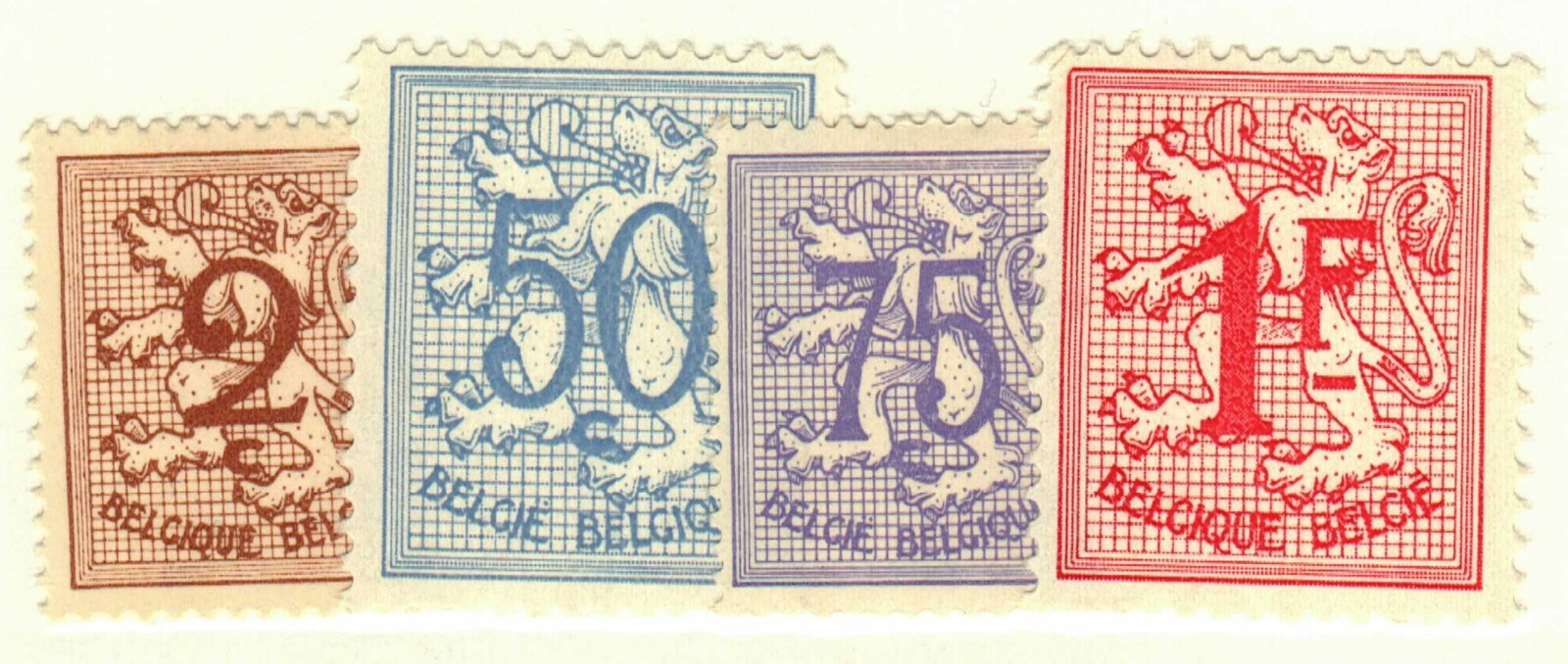 Belgium #403, 414, 417, 420 MH