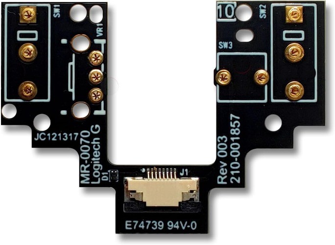 Logitech G Pro Wireless GPW Mouse Hot Swap Micro Switch PCB Kit ENI Color: GPW
